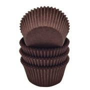 Mombake Premium Coffee Brown Greaseproof Standard Cupcake Liners Muffin Wrappers Paper Baking Cups, 100-Count