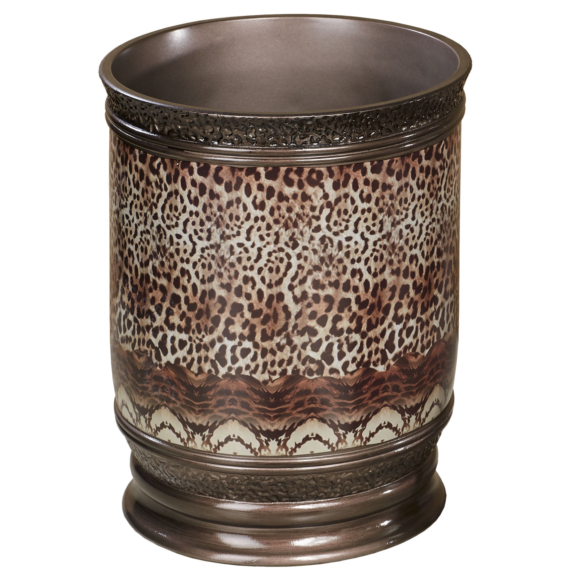 Mombasa Safari Animal Print Bath Bathroom Wastebasket