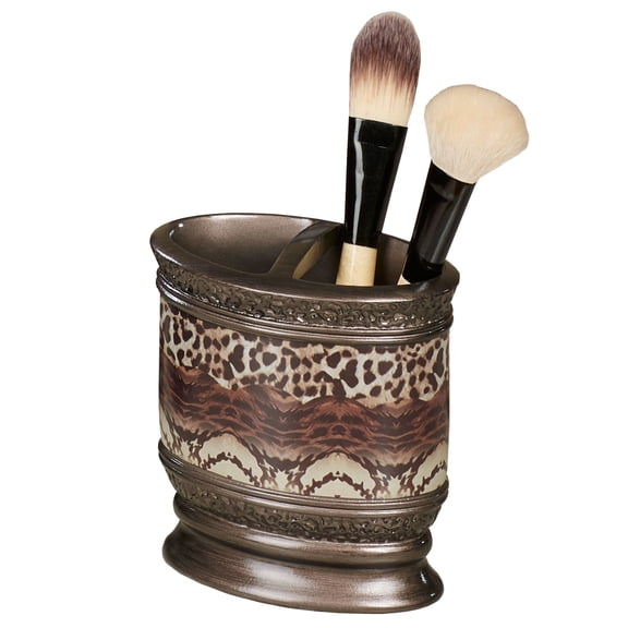 Mombasa Safari Animal Print Brush Holder Multi Warm Brush Holder