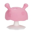 thumbnail image 1 of Mombella Mimi Mushroom Silicone Soothing Teething Toy for 0-6Months Breast Feeding Babies/Sucking Babies Who Does Not Take Pacifier/Soother Alternative for Baby Girls, Pink, 1 of 8
