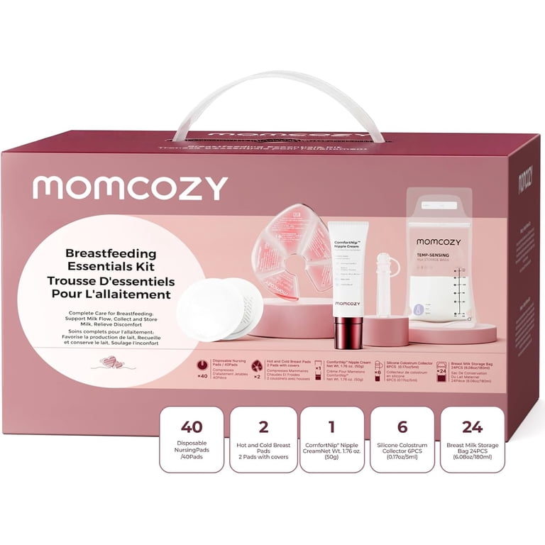 Momcozy 73pc Postpartum Essentials Kit, Initiate breastfeeding for
