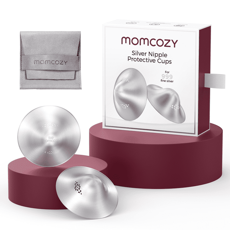 Momcozy, Silver Nursing Cups, XXL, 999 Silver Nipple Shield
