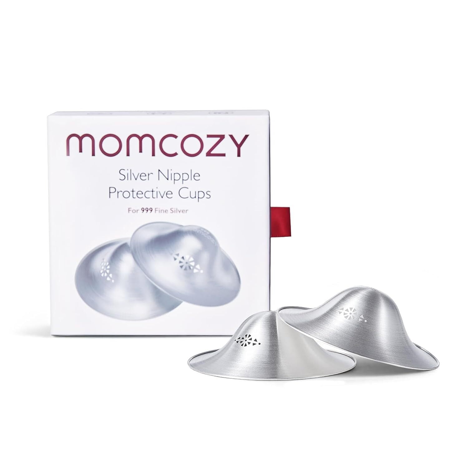 Momcozy 999 Silver Perforated Nursing Cups for Bre