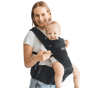 Momcozy Baby Carrier with Hip Seat, 2-in-1 Detachable Infant Hip Seat Carrier for Toddlers up to 44lbs. Breathable for Hands-Free Carrying. Fits Waist Sizes up to 47 Inches for Mom & Dad