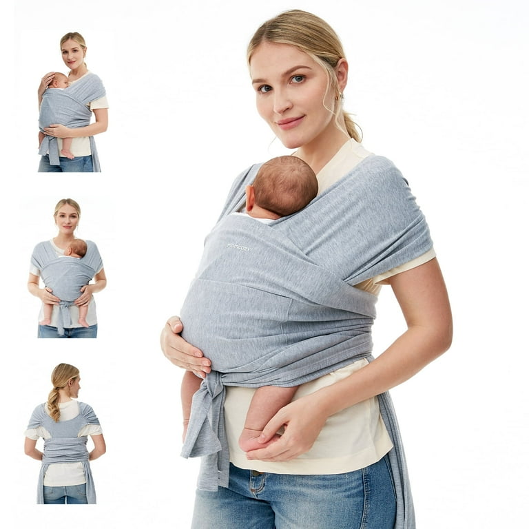 Momcozy Baby Carrier, Soft Ergonomic Wrap, Adjustable Sling, Holds