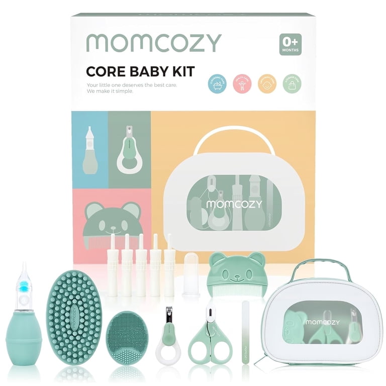 Momcozy Baby Core Kit with Nasal Aspirator, Grooming Tools, Bath