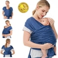 thumbnail image 1 of Momcozy Baby Wrap Carrier, Easy to Wear Infant Carrier Slings, Lightweight Adjustable Hands Free Baby Sling, for Newborn to Toddler 8-35 lbs, 1 of 10
