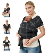 Momcozy Baby Wrap, Baby Carrier, Easy to Wear, Hands-Free, Adjustable for Newborn to Toddler, 8-35 lbs