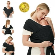 Momcozy Baby Wrap Carrier, Easy to Wear Infant Carrier Slings, Lightweight Adjustable Hands Free Baby Sling, for Newborn to Toddler 8-35 lbs