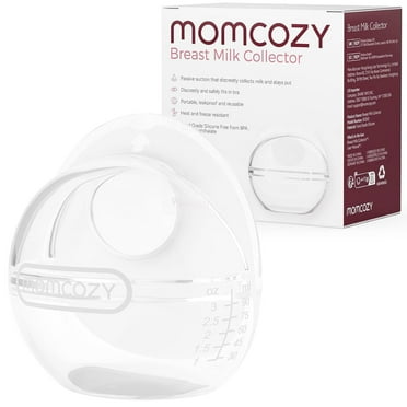 Momcozy Breast Milk Collector for Breastfeeding,  Reusable Breast Milk Shells (3oz/90ml, 1 Count)