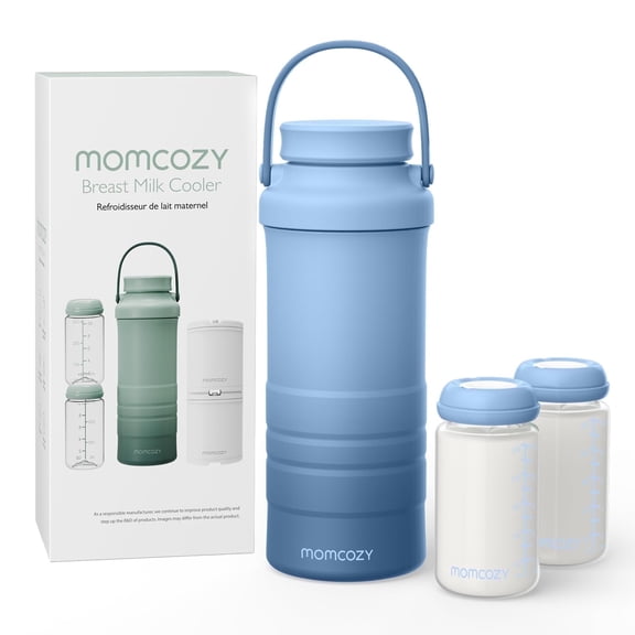Momcozy Breast Milk Cooler offers 24H+ extended cooling with 360° surround cooling tube technology, keeping breast milk fresh and nutrient-rich during outdoor activities. Simply freeze the tube for 1