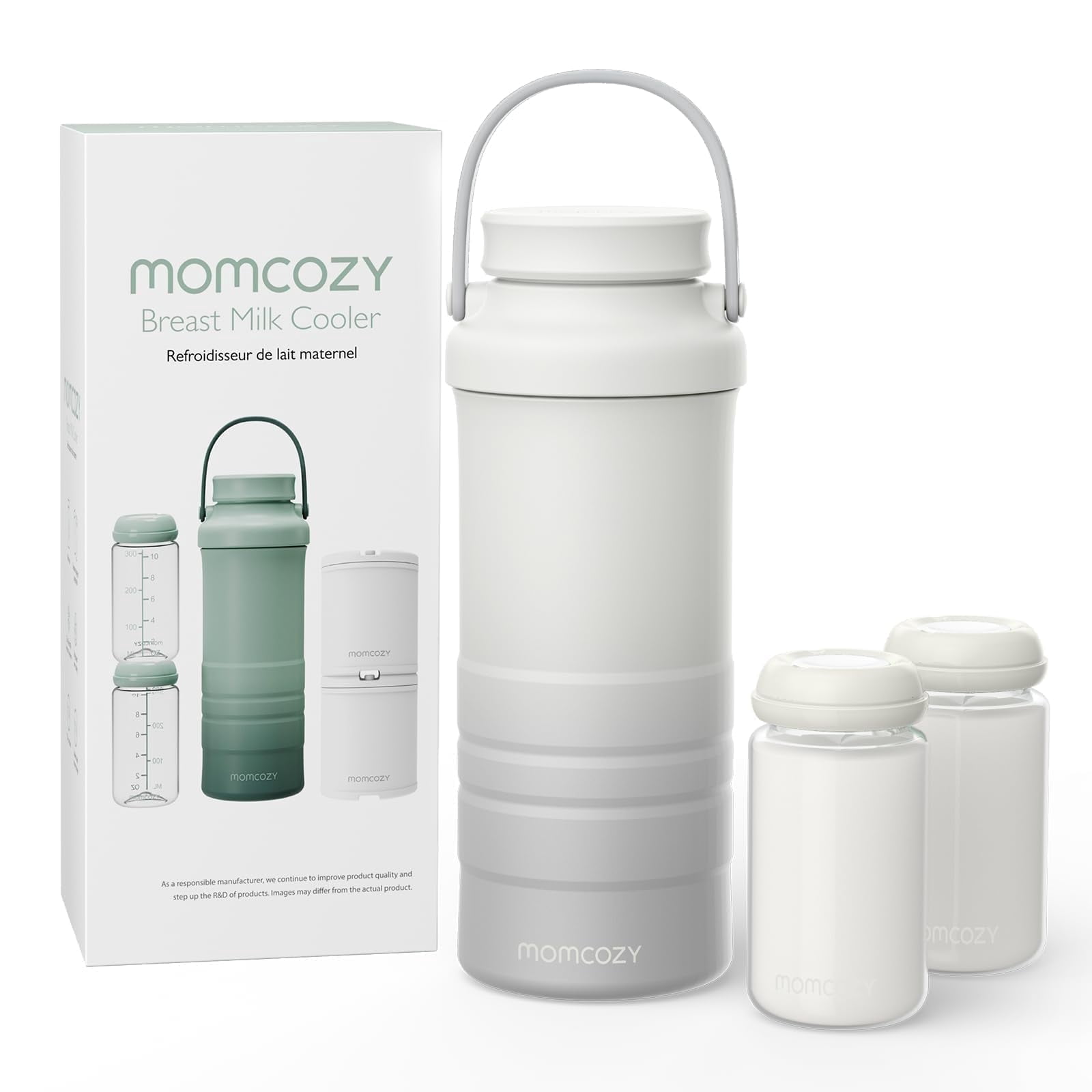 Momcozy Breast Milk Cooler offers 24H+ extended cooling with 360