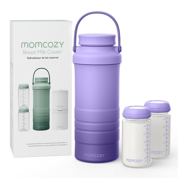 Momcozy Breast Milk Cooler offers 24H+ extended cooling with 360° surround cooling tube technology, keeping breast milk fresh and nutrient-rich during outdoor