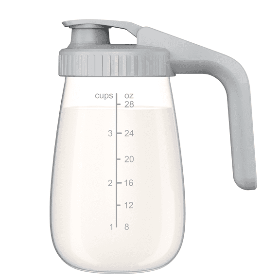 Momcozy Breast Milk Pitcher, No Leak Breast Milk Fridge Storage Container With Wide Mouth, 1 Quart Mason Jar
