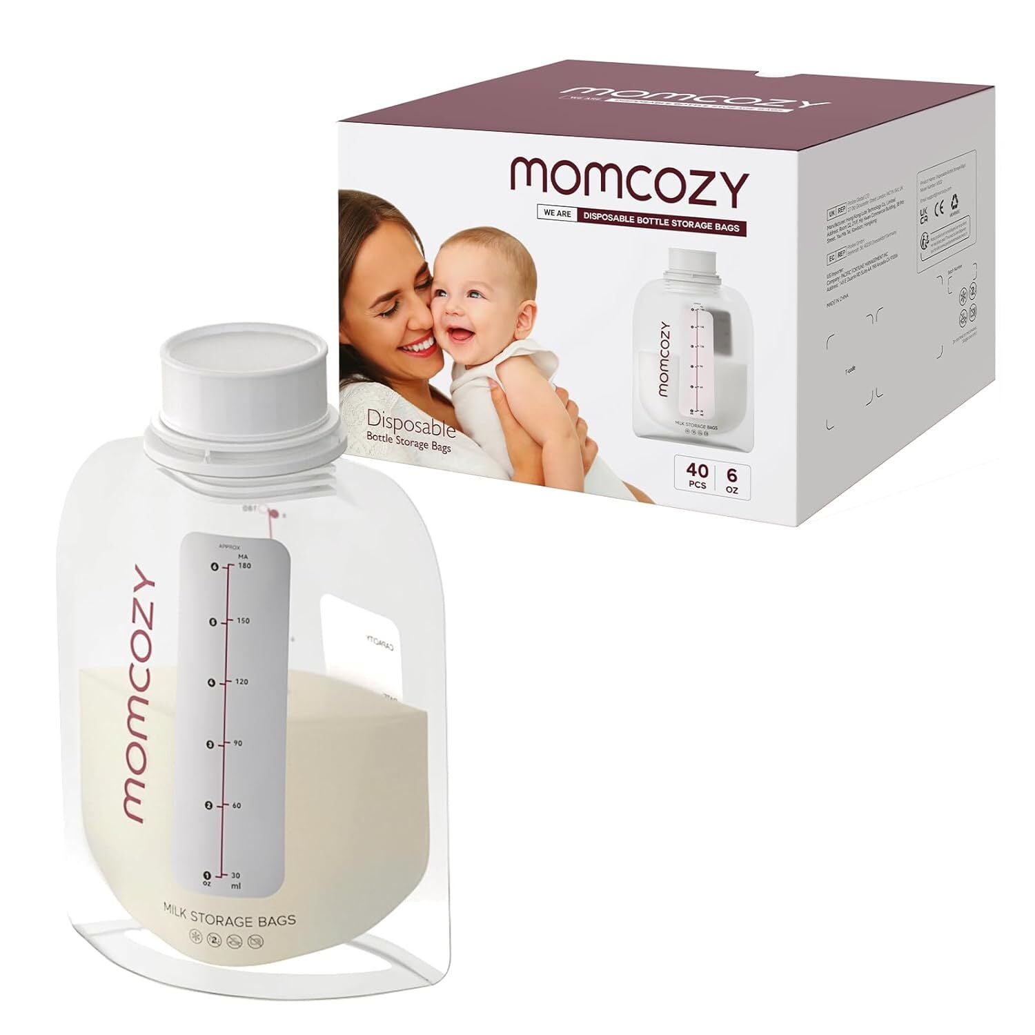 Momcozy Breast Milk Storage Bags for Freezing, Heating and Feeding