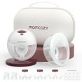 thumbnail image 1 of Momcozy Breast Pump Hands Free M5, Wearable Breast Pump of Baby Mouth Double-Sealed Flange with 3 Modes & 9 Levels - 24mm, 2 Pack Cozy Red, 1 of 9