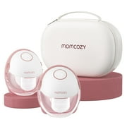 Momcozy Breast Pump Hands-Free Mobile Style M6, Wearable Breastfeeding Pump Ideal Rhythm for More Milk, DoubleFit Flange More Fit & Discreet with 3 Modes & 9 Levels, 24mm