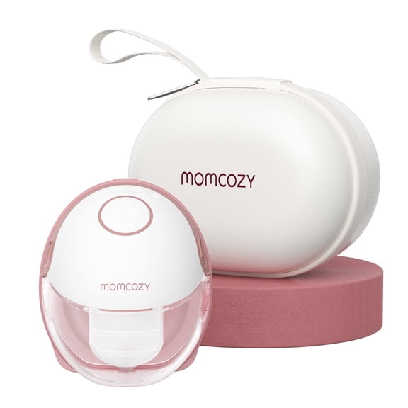 Momcozy Breast Pump Hands Free Mobile Style | M6, Wearable Breastfeeding Pump, Cozy Red 1 Count