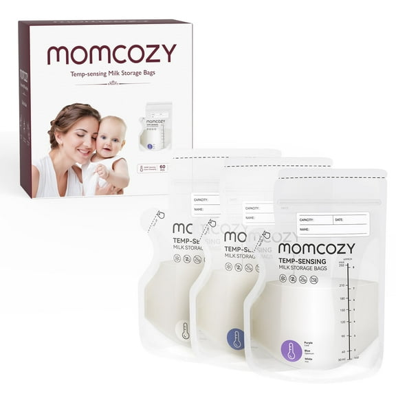 Momcozy Breastmilk Storage Bag 8Oz, 60 Count Breast Milk Bags with Pour Spout
