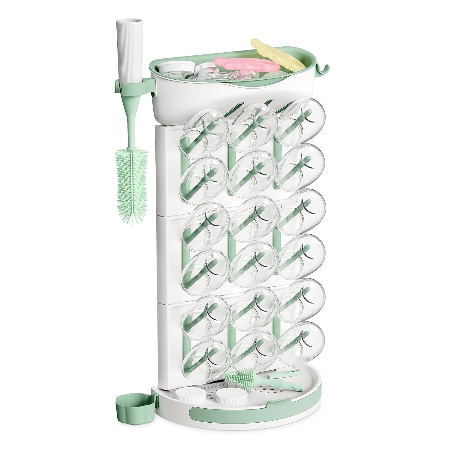 Momcozy DIY Larger Bottle Drying Rack for 18 Bottles, Space Saving