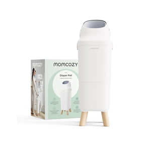 Momcozy Diaper Pail with Patented Triple-Seal Odor Control, Wide Opening, Ergonomic Height, Large Capacity with Viewing Window, Childproof Lock, Fits Standard Trash Bags