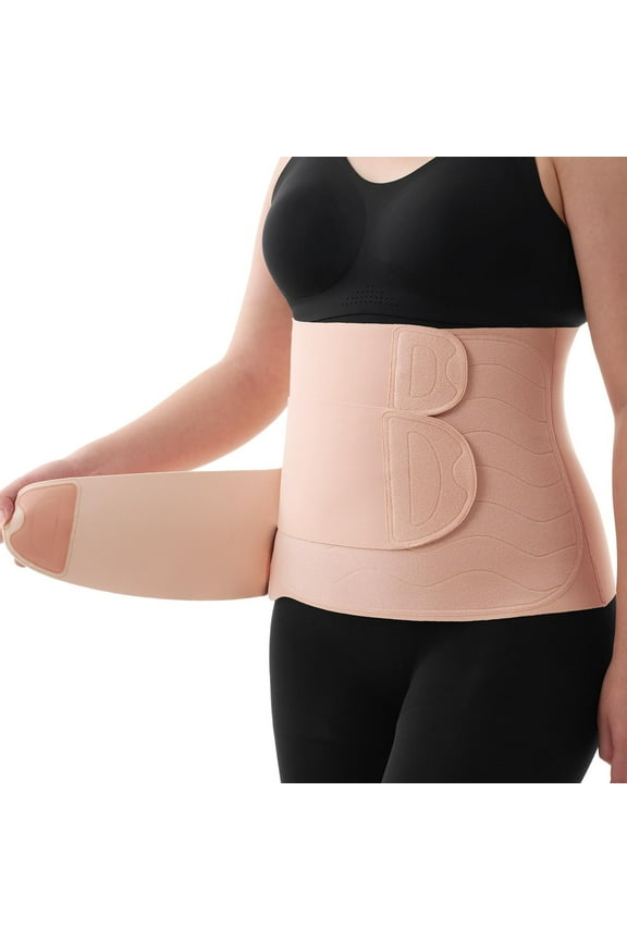 Ergowrap Postpartum Belly Band, 3D Abdomen Lifting & Ergonomic Back Support Abdominal Binder, Seamless & Invisible Wrap Shapewear for Postpartum C-Section Recovery, Daily Wear, Exercise
