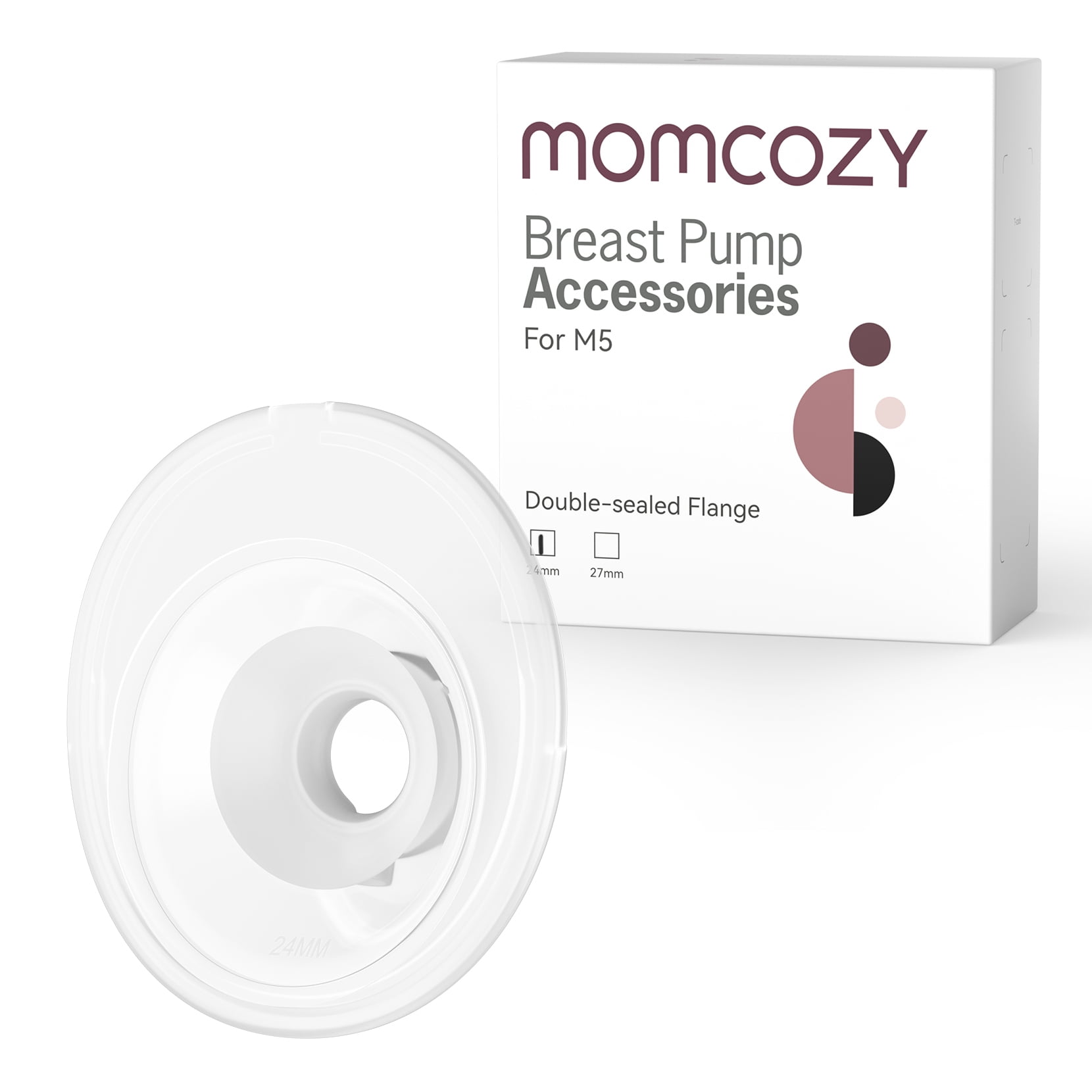 Momcozy Flange 27mm for Momcozy M5 Breast Pump, Original M5 Breast Pump  Replacement Accessories, 1PC (27mm) 