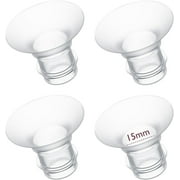 Momcozy Flange Insert 15/17/19/21mm Compatible with 24mm Flange/Shield of Most Pumps, Insert for Momcozy/Medela/Elvie/Spectra, Bellababy/TSRETE/Willow Breast Pump Replacement Accessories, 4PCS