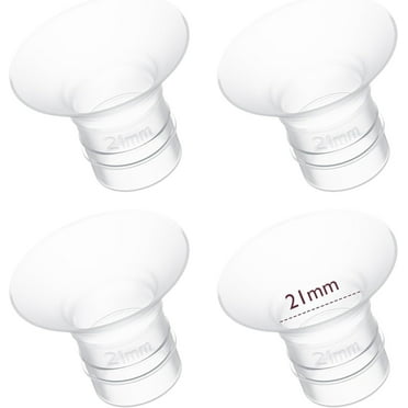 Momcozy Flange Insert 21mm Compatible with 24mm Flange/Shield of Most Pumps, Insert for Momcozy/Medela/Elvie/Spectra, Bellababy/TSRETE/Willow Breast Pump Replacement Accessories, 4Pcs