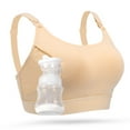 thumbnail image 1 of Momcozy Hands Free Pumping Bra, Adjustable Breast-Pumps Holding and Nursing Bra, Suitable for Breastfeeding-Pumps by Lansinoh, Philips Avent, Spectra, Evenflo and More(Skin, Small), 1 of 7