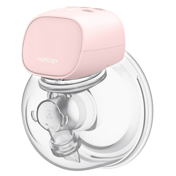 Momcozy Hands Free Wearable Breast Pump S9 Pro, Electric Breast Pump, Longest Battery Life 24mm Pink