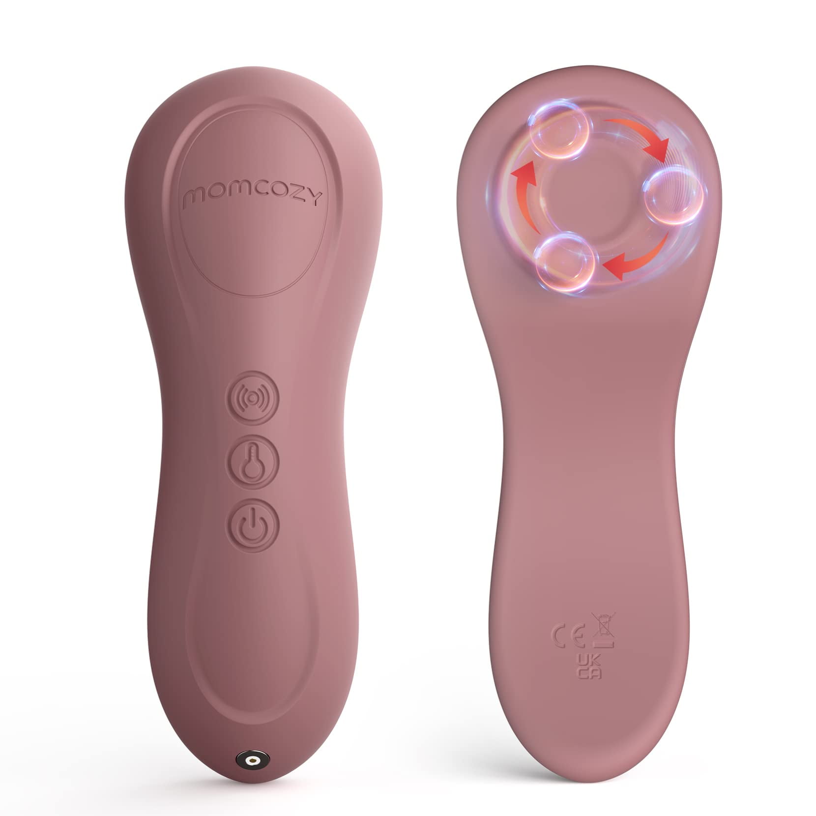 MomPrize Warming Lactation Massager for Breastfeeding - Breast