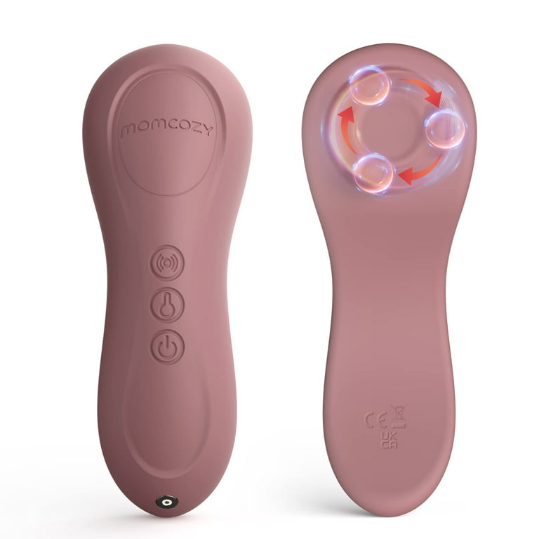 Momcozy Warming Lactation Massager 2-in-1, Soft Breast Massager for  Breastfeeding, Heat + Vibration Adjustable for Clogged Ducts, Improve Milk  Flow, Engorgement Red Pack of 1