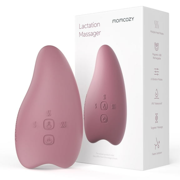 Momcozy Lactation Massager for Breastfeeding, Heat & Vibration, Used with Various Breast Pump, Nursing Pumping Bra