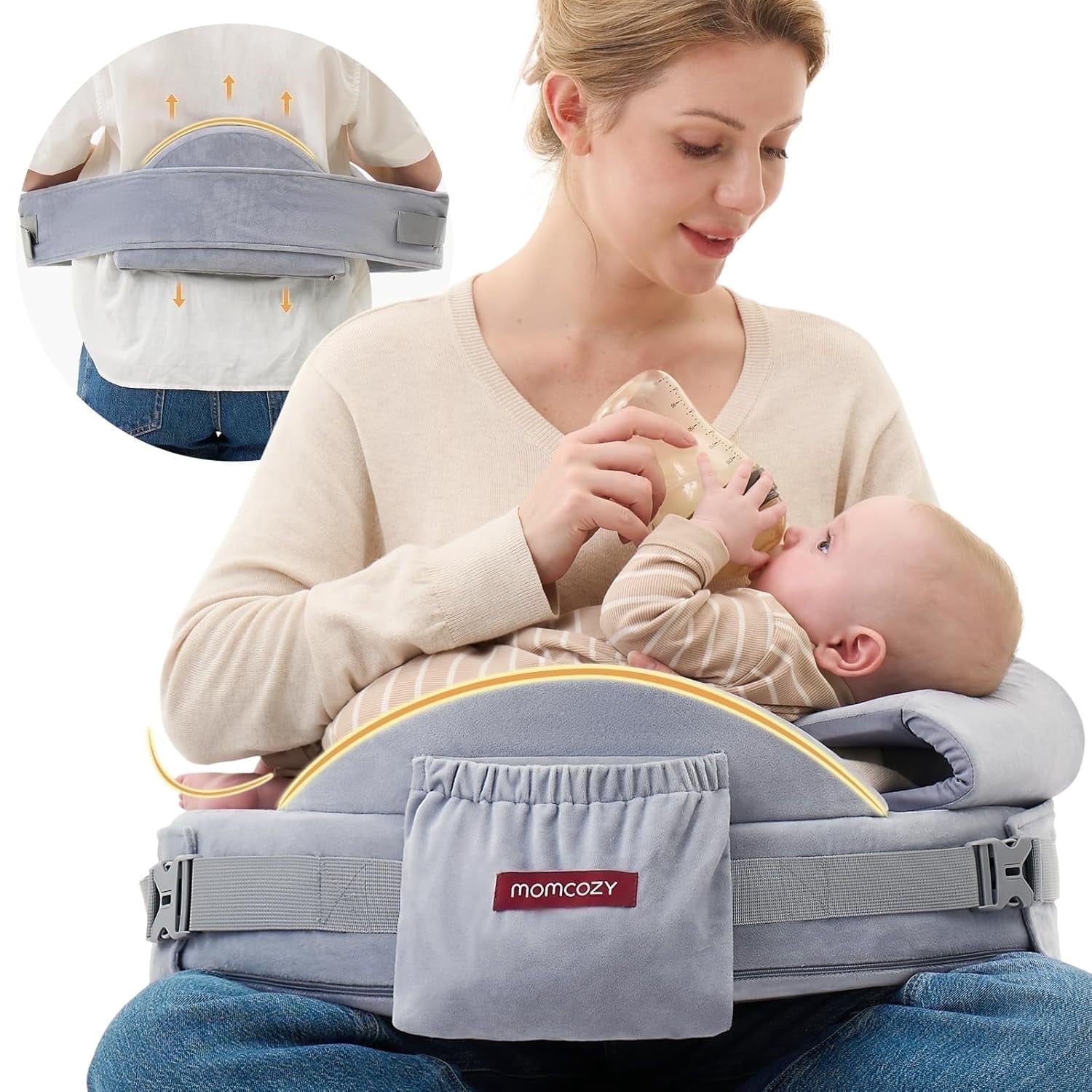 マミママさん専用クッション Momcozy CozyPro Nursing Pillow for Mom Breastfeeding - Ergonomic