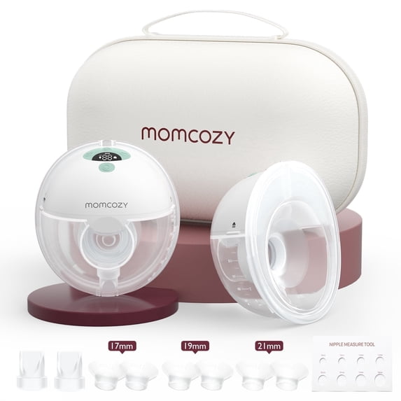 Momcozy M5 Double Electric Breast Pump, Portable Breast Pump Green with Breast Pump Carrying Case, Green 2 Pack