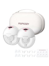 Momcozy M5 Pinky Breast Pump Hands Free, Electric 24mm Pink 2 Pack