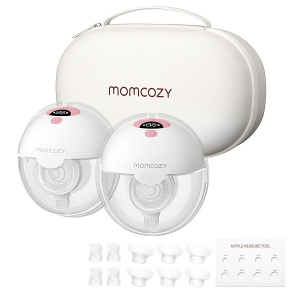 Momcozy M5 Pinky Breast Pump Hands Free, Electric 24mm Pink 2 Pack