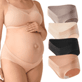 thumbnail image 1 of Momcozy Maternity Underwear Seamless, Pregnancy Postpartum Panties Under Bump Maternity Underwear Cotton, 1 of 6