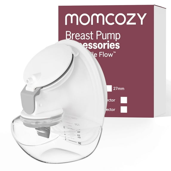 Momcozy Mobile Flow Breast Pump Full Set Collector Cup (27mm Flange), Original Momcozy M9 Breast Pump Replacement Accessories