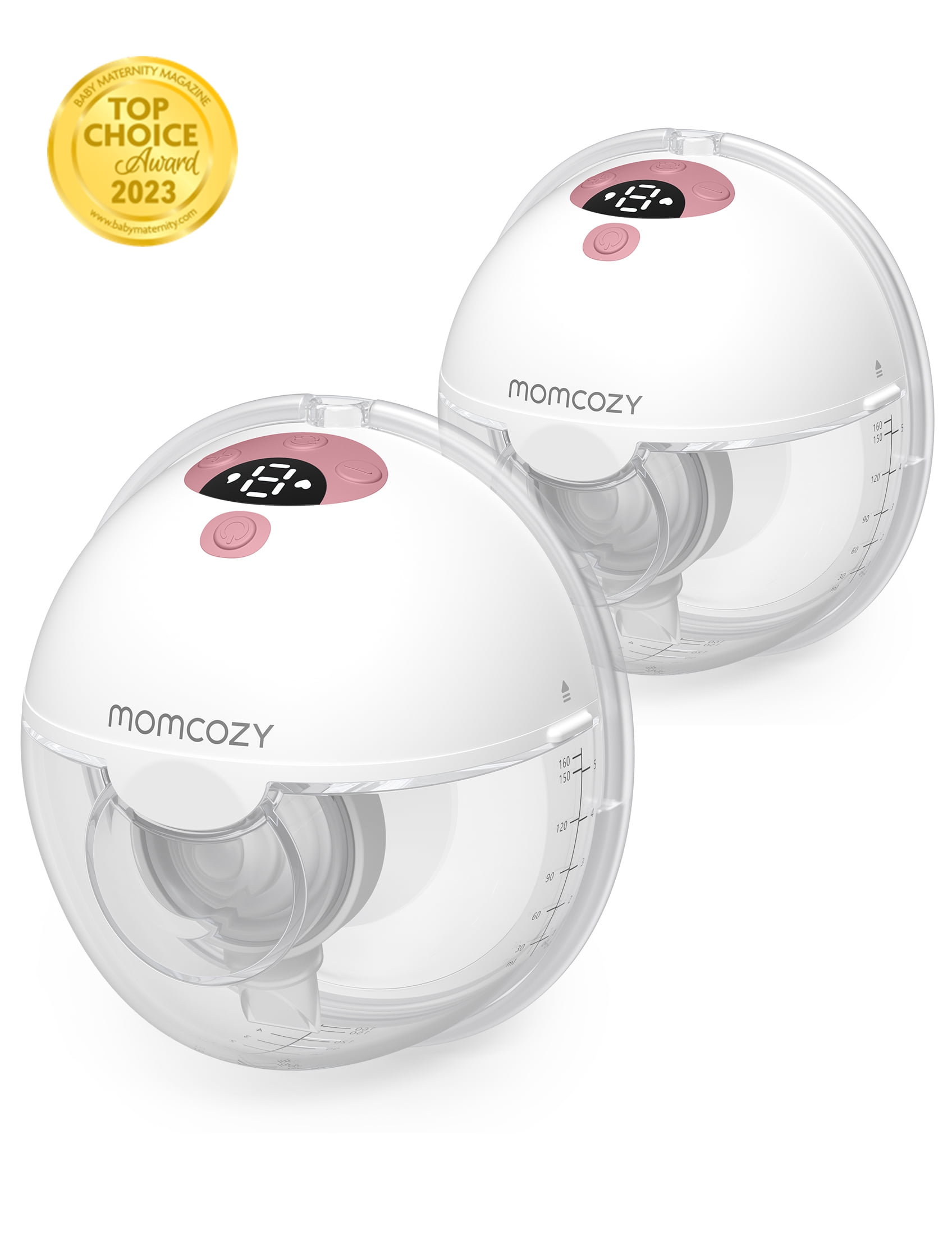 Momcozy Breast Pump Hands Free M5, Wearable Breast Pump of Baby Mouth  Double-Sealed Flange with 3 Modes & 9 Levels, Electric Breast Pump Portable  