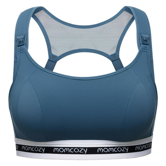 Momcozy Nursing Bras for Breastfeeding, FB024 Low-Impact Nursing Sports Bra Support Maternity Pregnancy Padded Wireless Bra