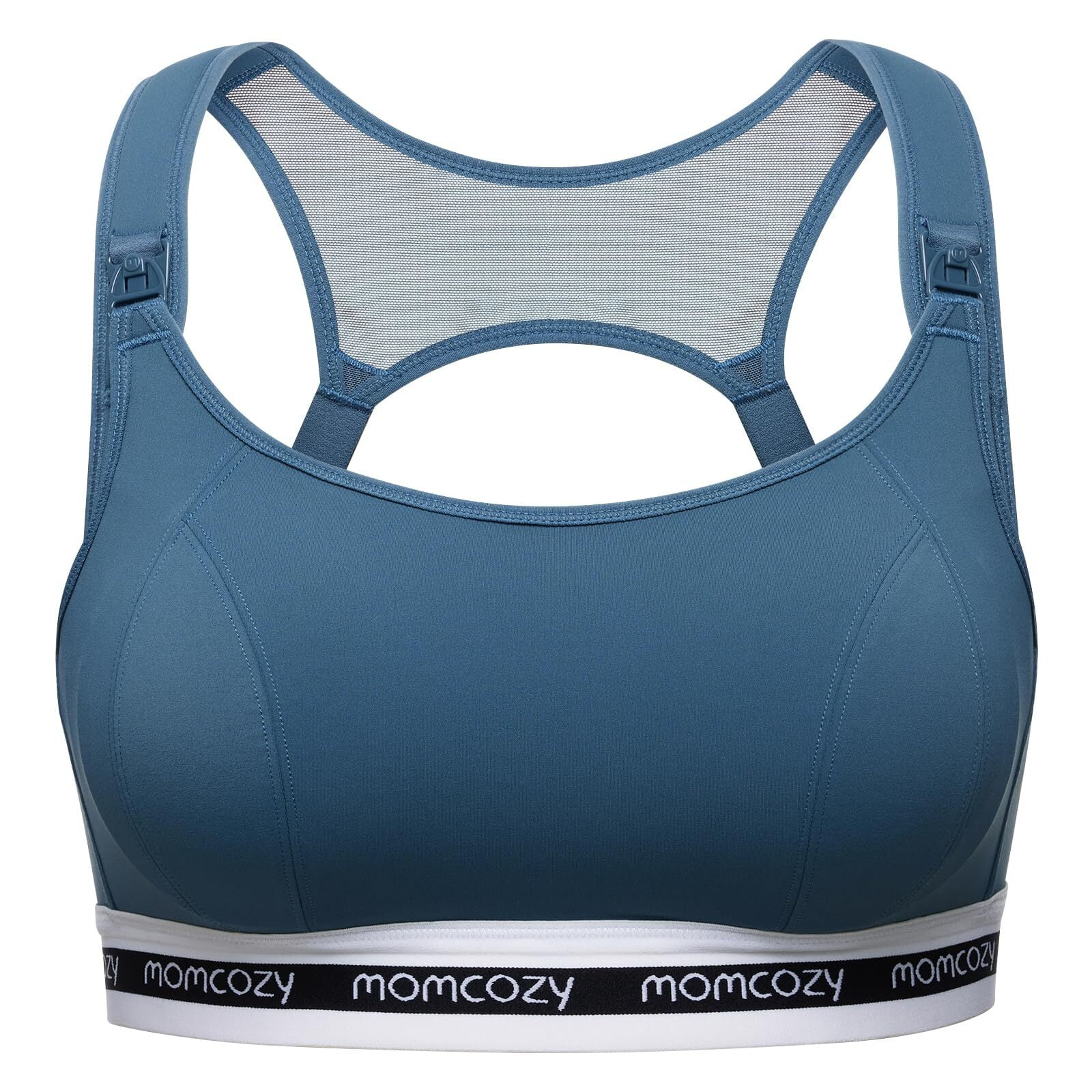 Momcozy Nursing Bras for Breastfeeding, FB028 Low-Impact Nursing Sports Bra Support Maternity Pregnancy Padded Wireless Bra