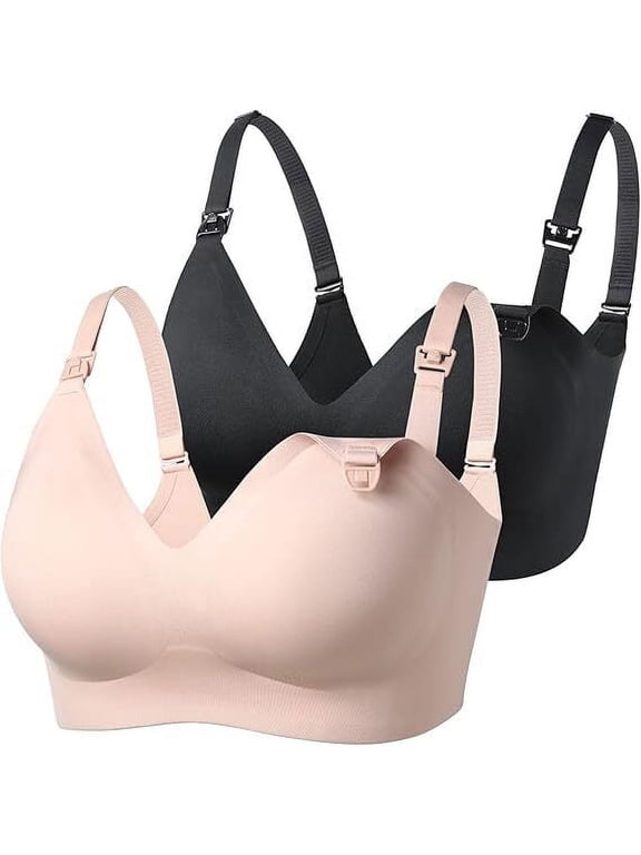 Nursing Bras for Breastfeeding, Seamless Ultra Comfort Maternity Bra, Natural Shape, Pregnancy Sleep Bralette