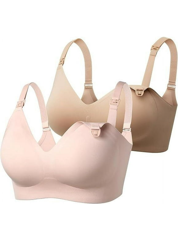 Nursing Bras for Breastfeeding, Seamless Ultra Comfort Maternity Bra, Natural Shape, Pregnancy Sleep Bralette