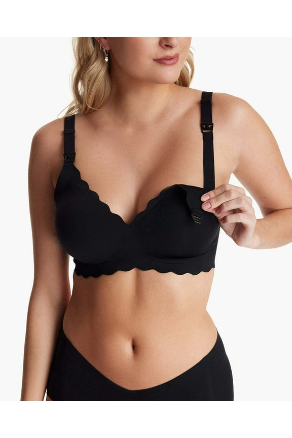 Nursing Bras for Breastfeeding, Seamless Pregnancy Maternity Bra Wireless Classic Jelly Strip Support Nursing Bra