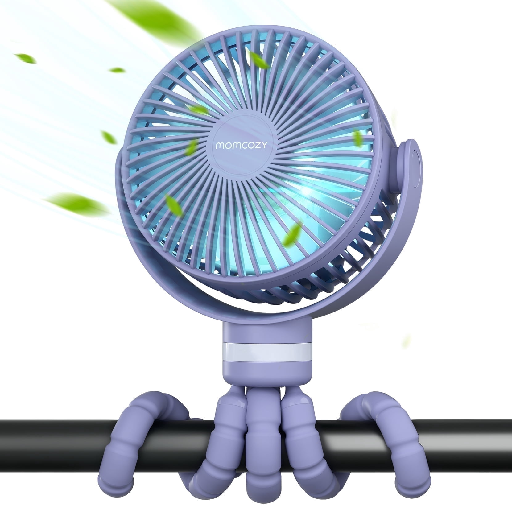 Momcozy Portable Stroller Fan, USB Rechargeable and Handheld Cooling Fan for Travel, Car Seat, Bedroom