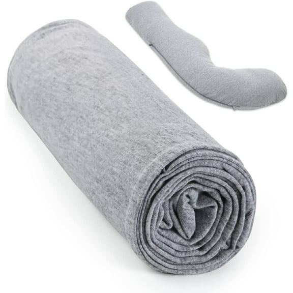 Momcozy Pregnancy Pillow Cover J Shaped, Fits Momcozy J-Shaped Pregnancy Pillows