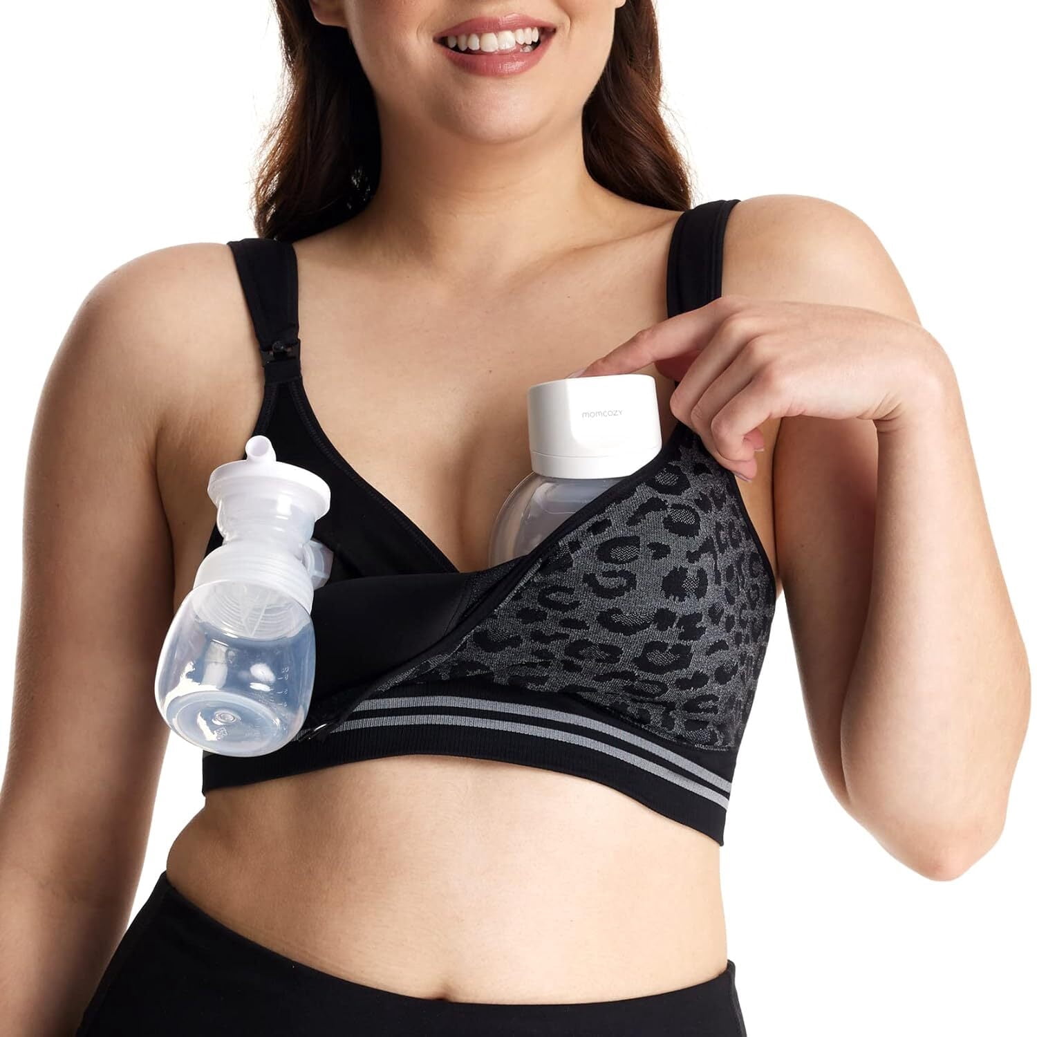 Momcozy Pumping Bra Hands Free, Wireless Nursing Bra, Maternity Bra for Spectra, Medela, Elvie, Willow,etc