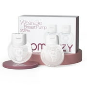 Momcozy S12 Pro Wearable Breast Pump Hands Free, Double Electric Breast Pump, 24mm Orange